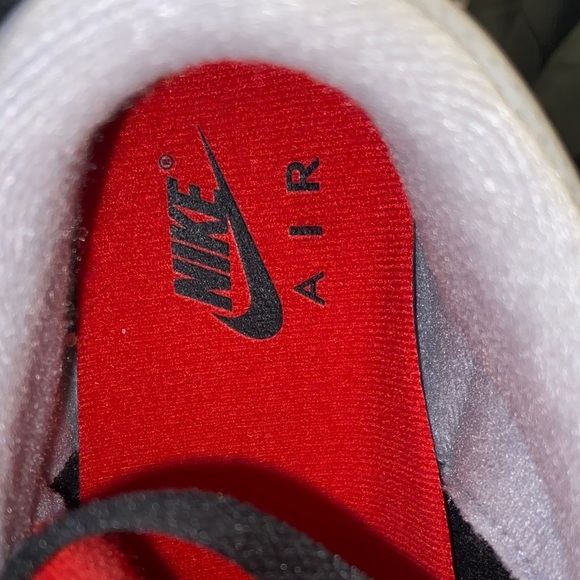 Jordan Air Jordan 3 Retro Black and Fire Red Athletic Shoes - Picture 3 of 4